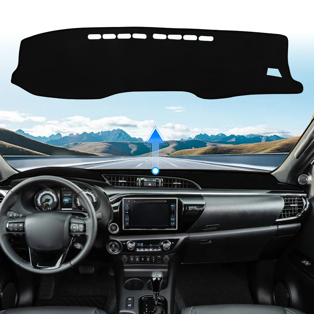 

For Toyota Hilux SR5 4x4 REVO Hi-Rider 2015-2019 Car Accessories Dashboard Cover Mat Sun Shade Reflect Light Pad Instrument Pan