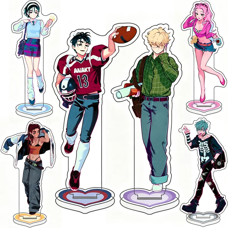 Anime Alien Stage Mizi Sua Till Ivan Hyuna Luka Cosplay Standing Plate Acrylic Figure Stand Desktop Ornament Decoration Prop