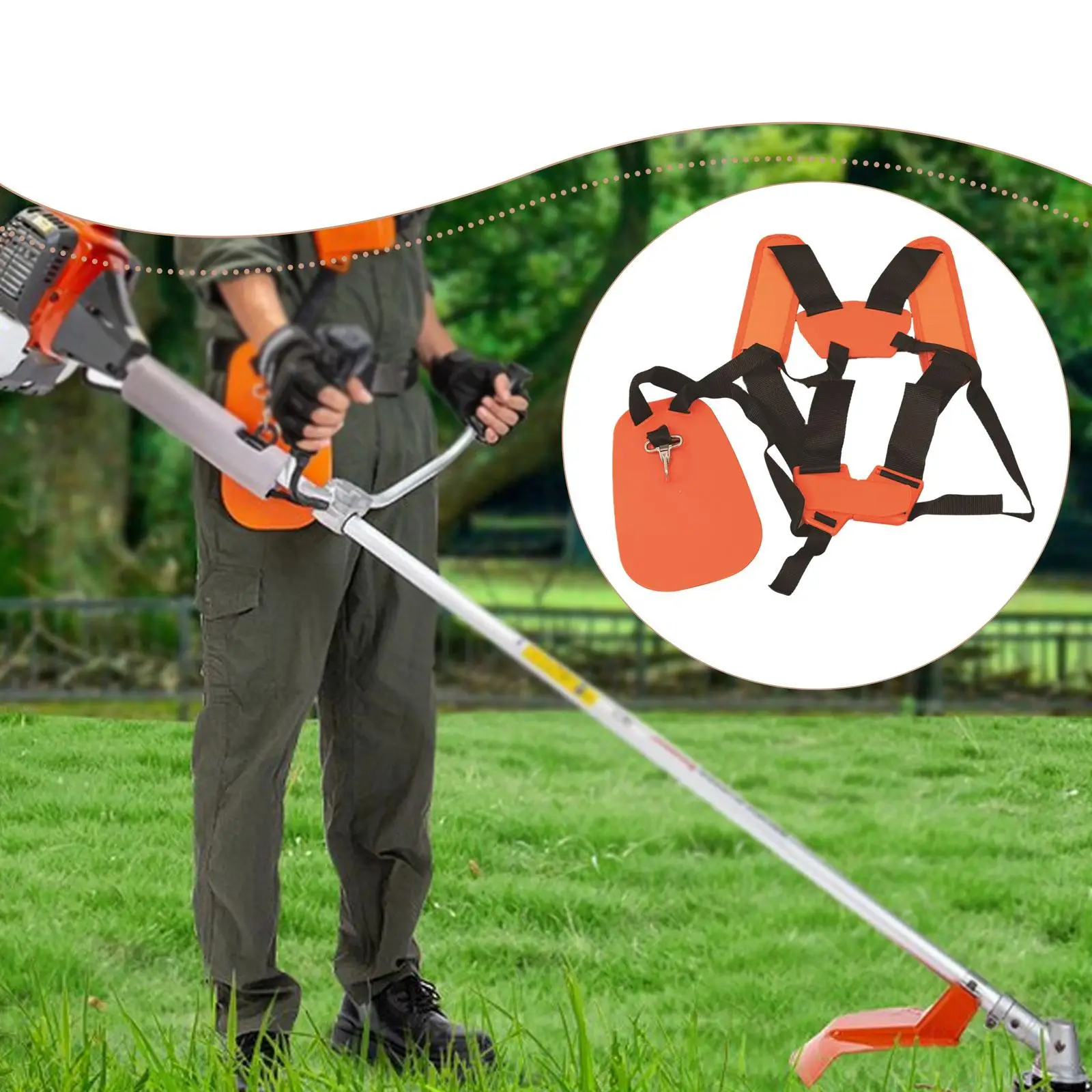 Trimmer Shoulder Strap Accessories Multiuse Double Harness Portable Supplies Shoulder Strap for Brush Cutter Weeding