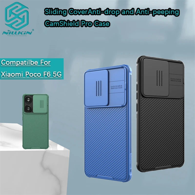 for Xiaomi Poco F6/F3/Redmi K70 Pro/Redmi K40 Pro+/K40 Pro Nillkin Camshield Pro Magnetic case Lens slide cover phone case shell