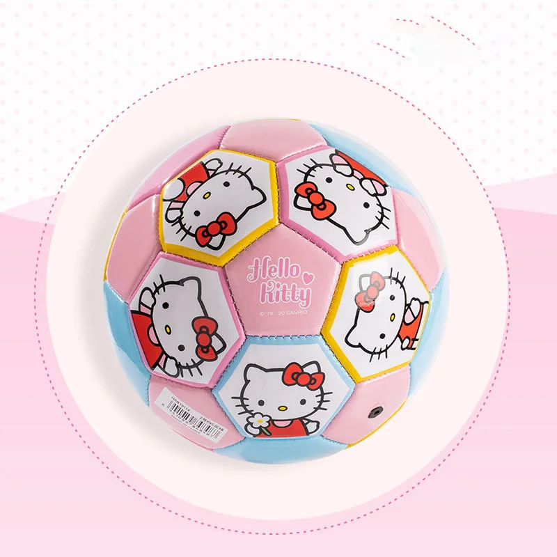 Caliente Miniso Kawaii número 2 número 3 número 4 fútbol Hello Kitty dibujos animados estudiante tren Pvc bola lindo niño juguete nuevo estilo Kit