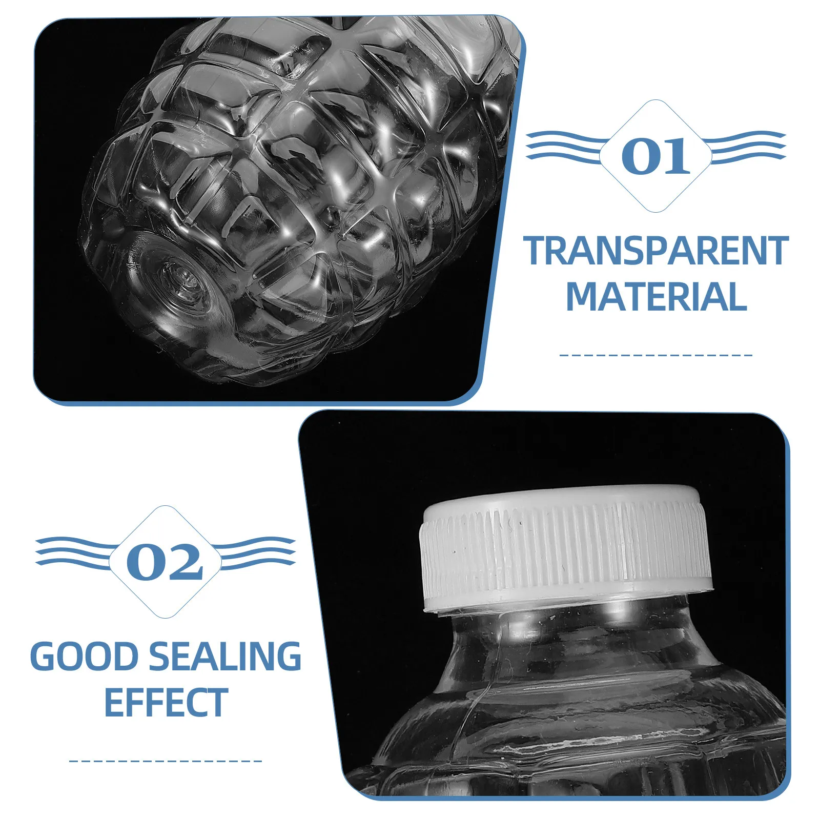 

3 комплекта портативных бутылок-адаптеров для шариков, аксессуар для игры в шутер, простая установка, прозрачные пластиковые бутылки для хранения
