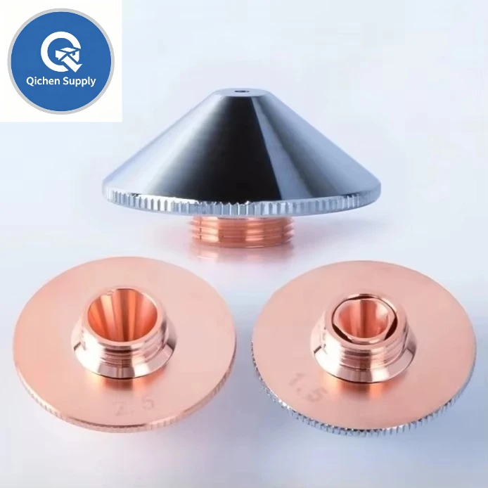 Laser Nozzle Cutting Machine Accessories, Single and Double Layer Copper Cutting Nozzles, Wanshunxing 1.5 Nozzles, Dazhu, Hongsh