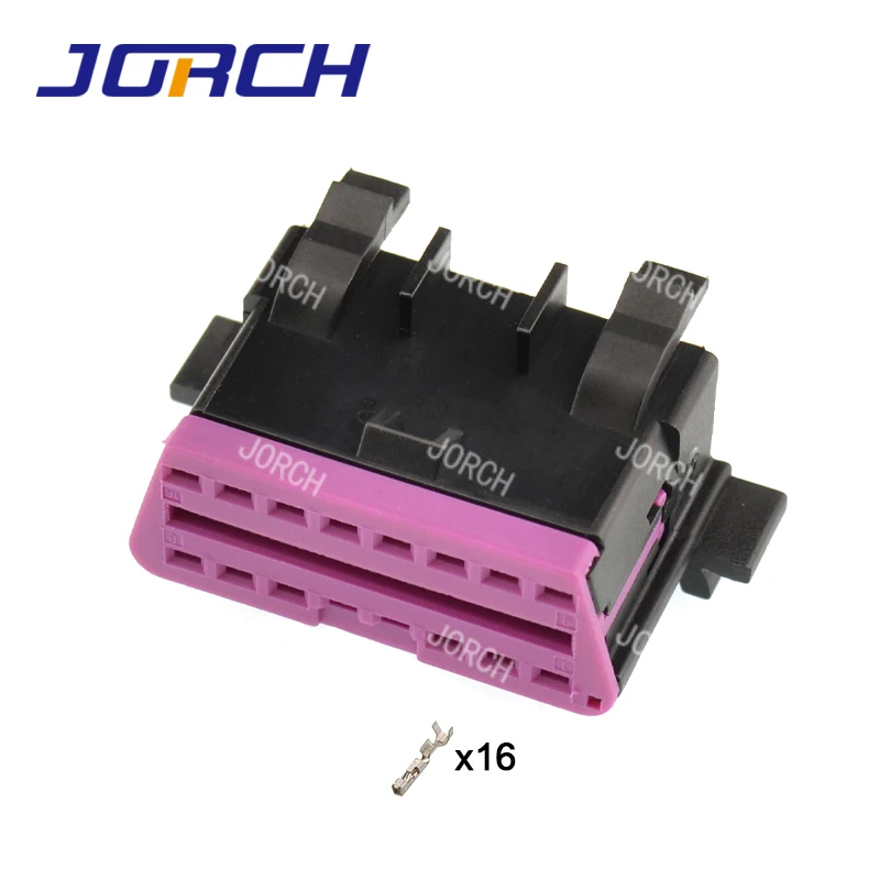 16 Pin Auto Connector OBD Diagnostic Plug OBD2 Wiring Harness Housing 3A0972965A