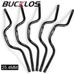 BUCKLOS 25.4mm Bike Handlebar Bicycle Swallow Handlebar Ultralight 620/660/720mm Riser Handle Bar Bicycle Accessories