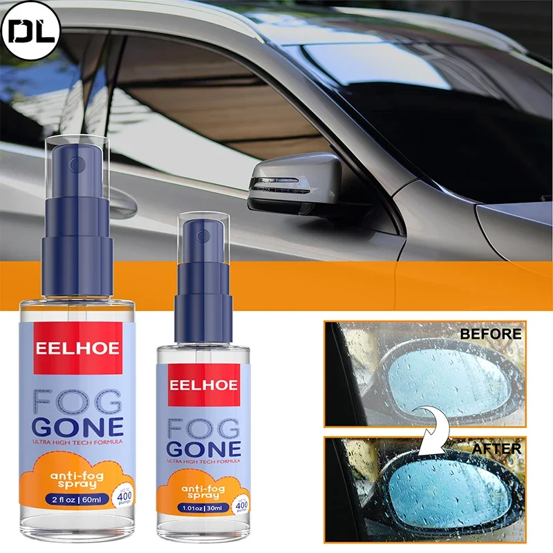 30/60ml Anti-fog Agent Waterproof Rainproof Anit-fog Spray Auto Car Window Glass Cleaner Glass mirror universal Anti-fog Agent