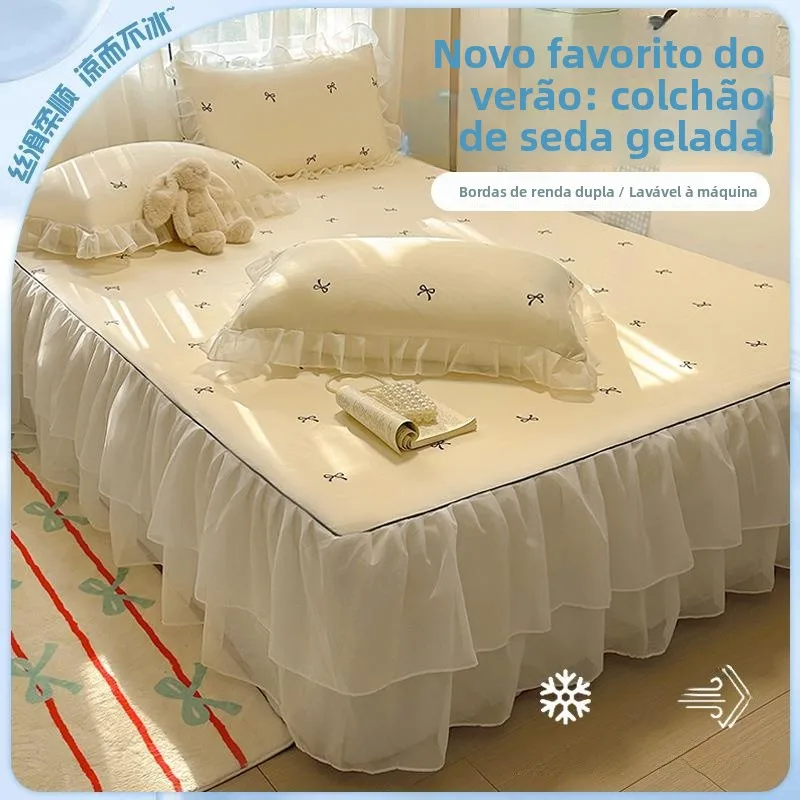 set-tre-pezzi-con-copriletto-in-chiffon-a-doppio-strato-tappetino-morbido-in-seta-per-aria-condizionata-stile-principessa-con-pizzo-lavabile-per-dormitorio-singolo