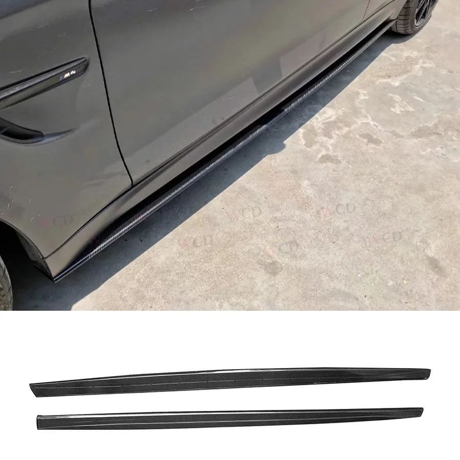 

MP Style Carbon Fiber Side Skirts For BMW F80 F82 F83 M3 M4 Bumper Trim Spoiler Splitter Extensions