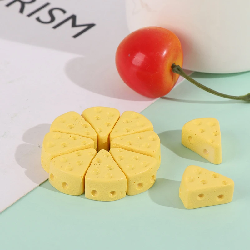 

[Новинка] 10 шт. в упаковке, 1 лот: миниатюрные имитации чизкейков для кукольного домика, декор, аксессуары