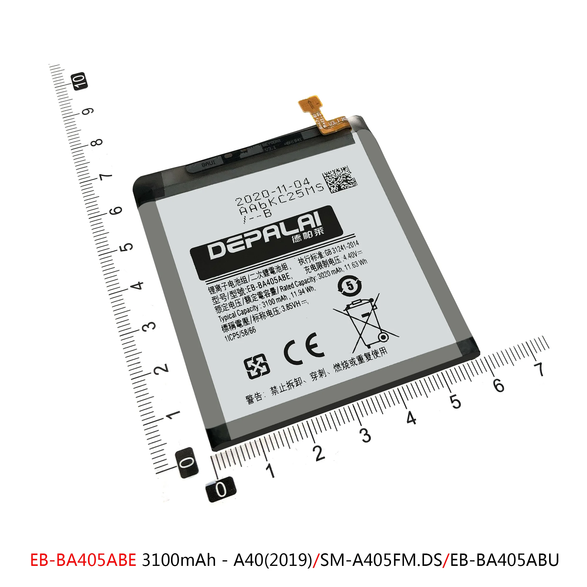 EB-BA405ABE Battery For Samsung Galaxy A40 2019 A405F A41 A415F Batteries EB-BA415ABY EB-BA405ABU Replacement Repair Parts