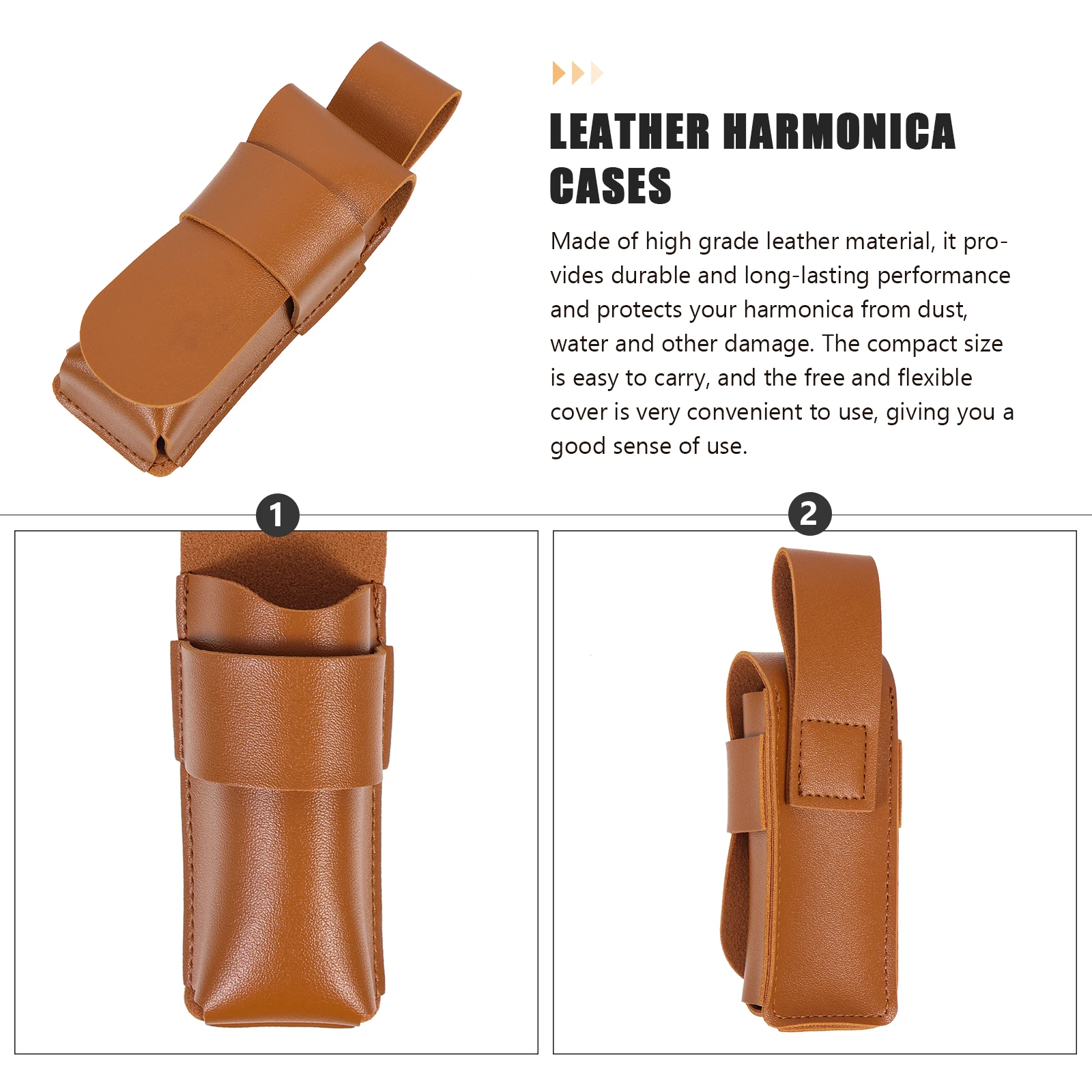 

Premium Harmonica Storage Sleeve Durable Portable Case 10-Hole Waterproof Sturdy Holder Sleeve Protector Box Accessory