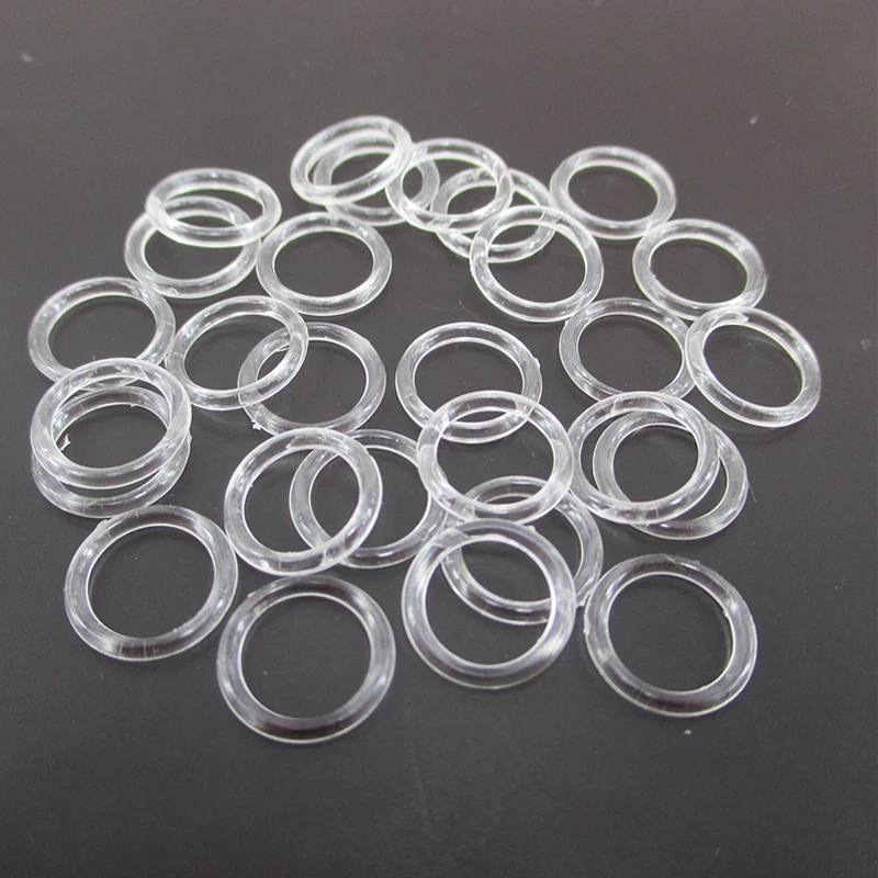 100pcs 6-15mm Plastic Bra Strap Adjustment Buckles Underwear sliders Rings Clips For Lingerie Adjustment DIY Accessories,1Yc2402