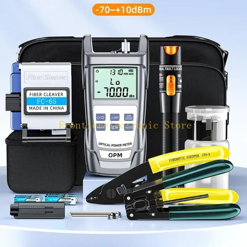 G8DB Fiber Optics Cable Repair Contains Cleaver Stripper Power Meter Cold Connection Tools