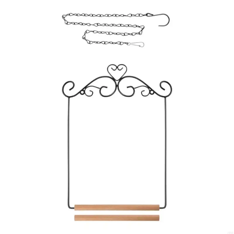 Hummingbird Swing Perch Stand With Metal Frame And Wooden Perch For Outdoor WildBird Observation Feeding Station J0MC