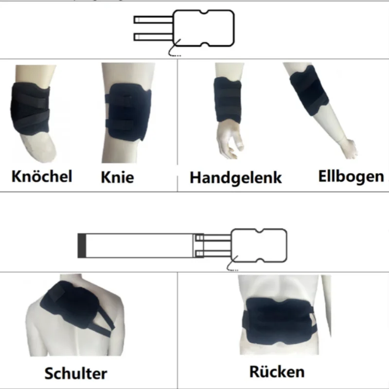 Rodillera de apoyo autocalentable, cinturón de recuperación de lesiones, alivio del dolor articular de artritis, masaje de rodilla, calentadores de piernas