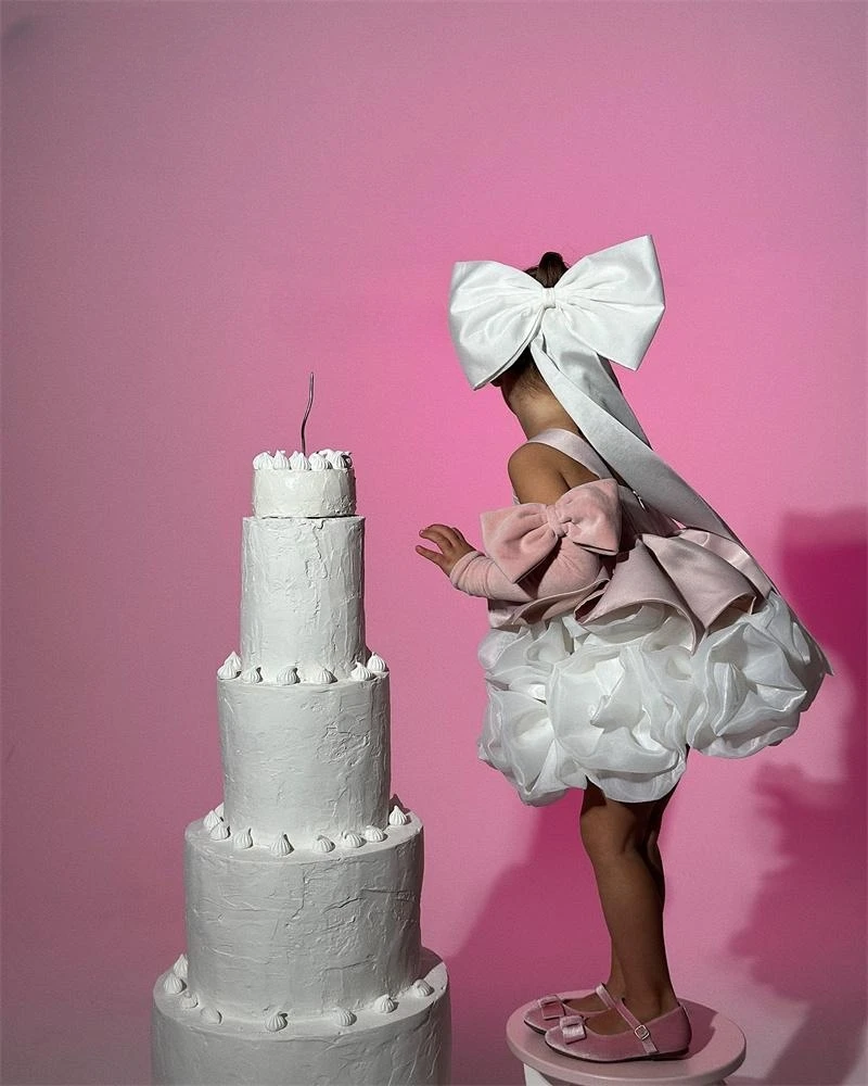 

Бархатные милые розовые платья с цветочным узором для девочек, платья для дня рождения для маленьких девочек, праздничное платье-пачка на заказ, праздничное платье для маленьких детей