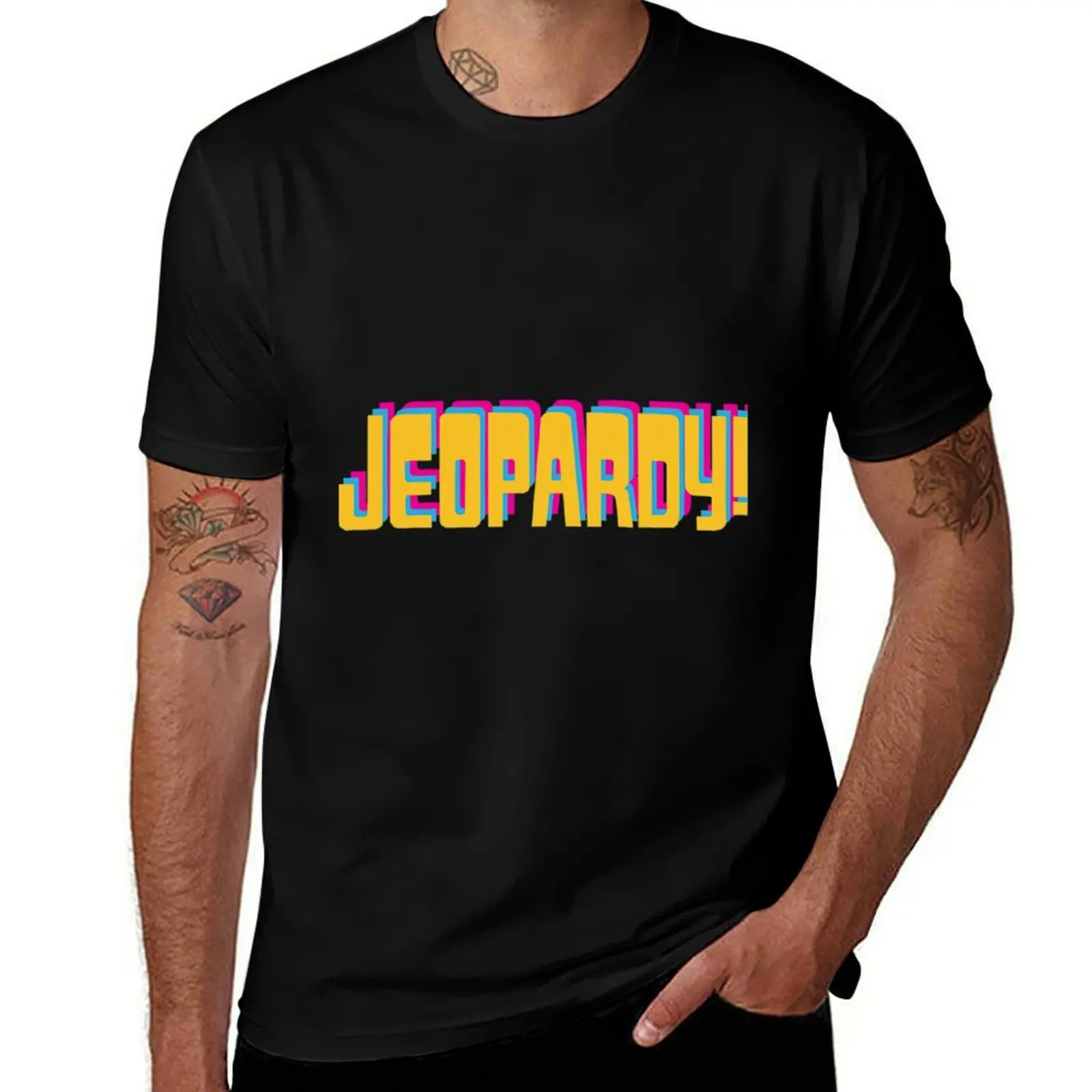 

retro jeopardy T-Shirt t shirts with prints man t shirts high quality luxury brand T-Shirt