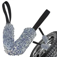 Car Wheel Wash Towel Automotive Tires Wiping Towel Wheel Hub Cleaning Rag  Long Strap Tires Detailing Towel For Cars Maintenance