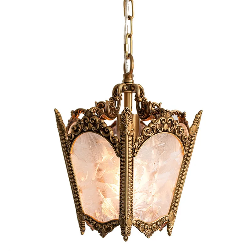 

All-copper American ice flower chandelier Japanese bar counter bedside entrance aisle meal