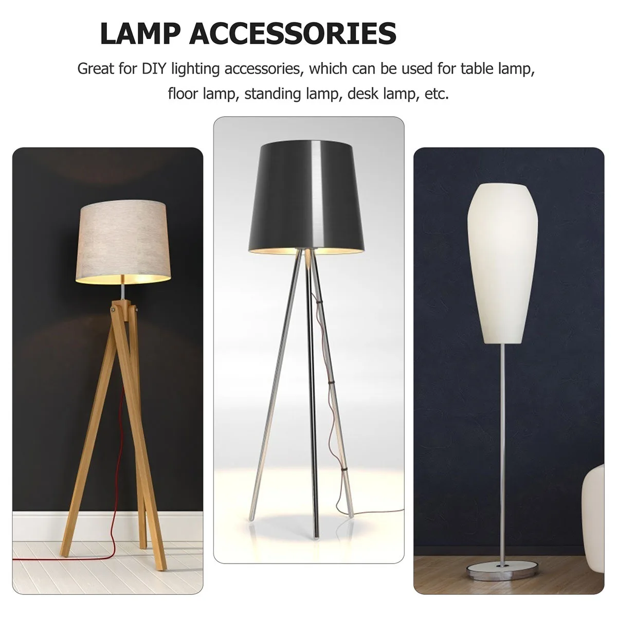 

10 шт., настольная лампа, наклонный шар, аксессуары для освещения, гладкая поверхность, простая установка, домашний декор, настольная лампа, набор