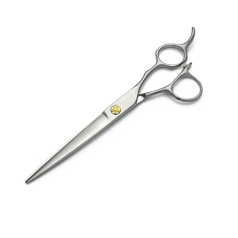 PS-0011 Customized Dog Grooming Scissor Professional Pet Shear Set Japan 440c Curved Cat 10 Thinning Titanium 8.0