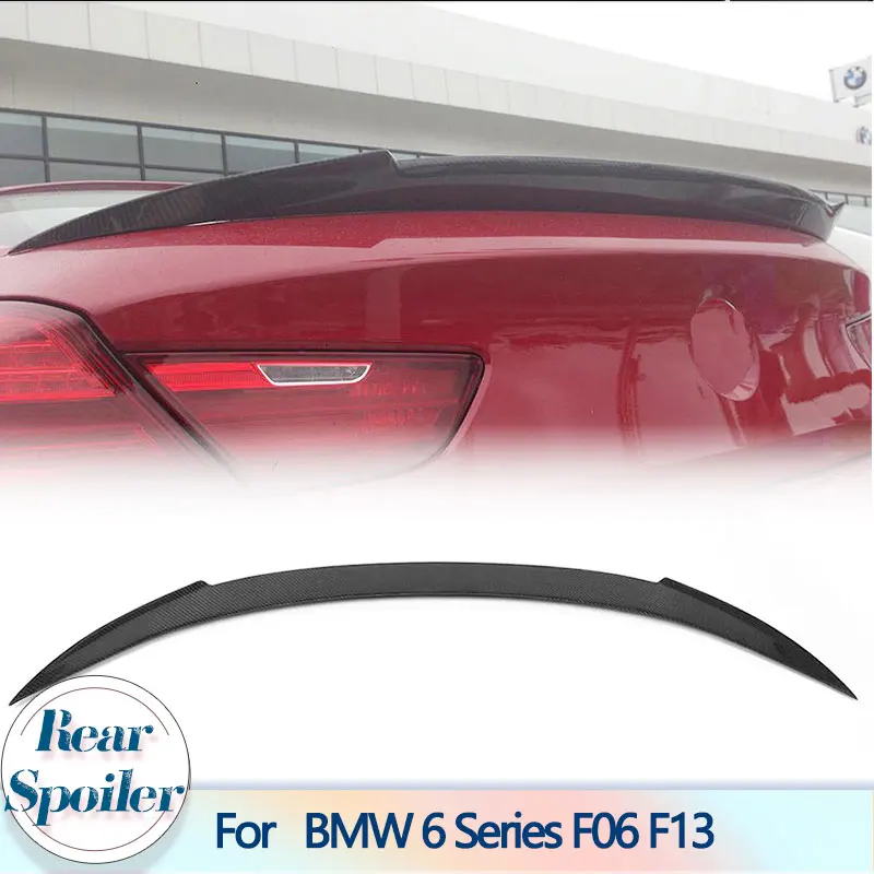 

Carbon Fiber Car Rear Trunk Spoiler Wings for BMW 6 Series F06 F13 Gran Coupe 4-Door 2013-2016 Rear Spoiler Boot Lid Wing Lip