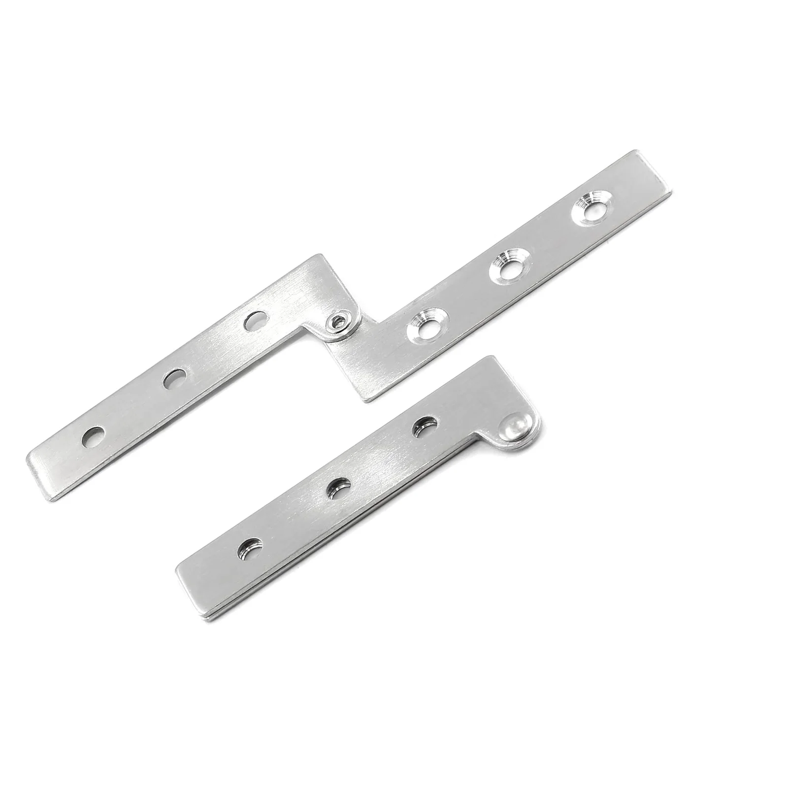 360° Rotatable Stainless Steel Pivot Hinge, Folding Door Hardware for Cabinet, Cupboard, Window, Closet, Furniture, 64mm/100mm