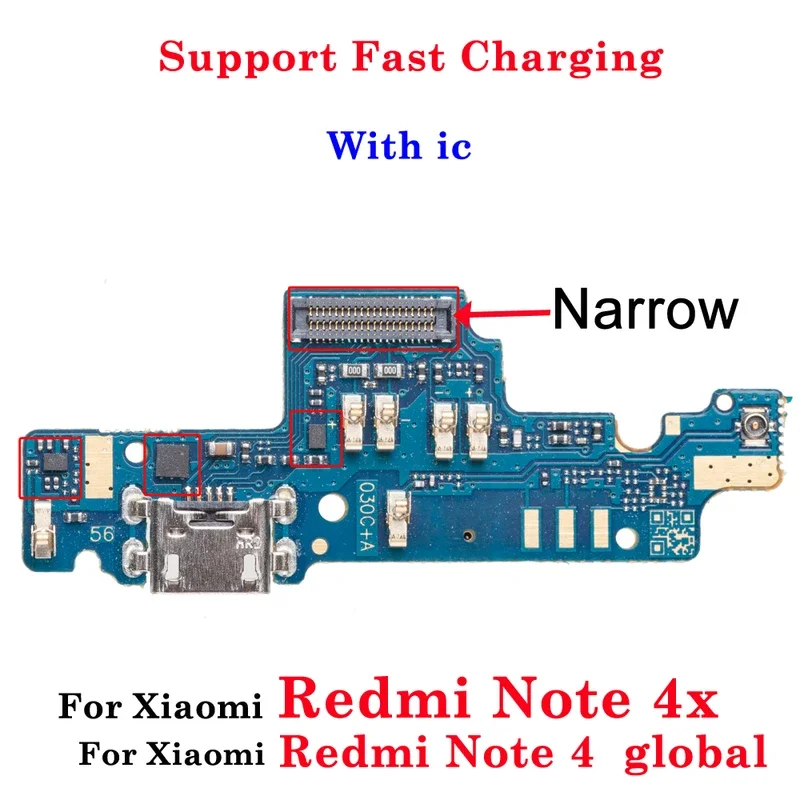 USB charging port flex support fast charging for Redmi Note 4 4A 4x5 5a 5plus pro global dock charger connector Flex