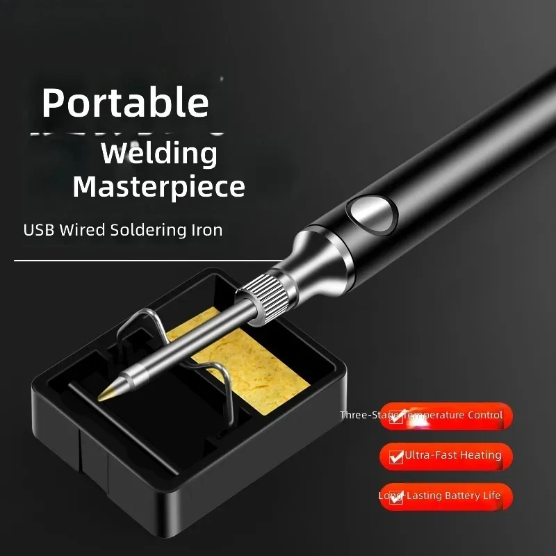 for Portable Mini USB Electric Soldering Iron Welding Pen Household Repair Tool