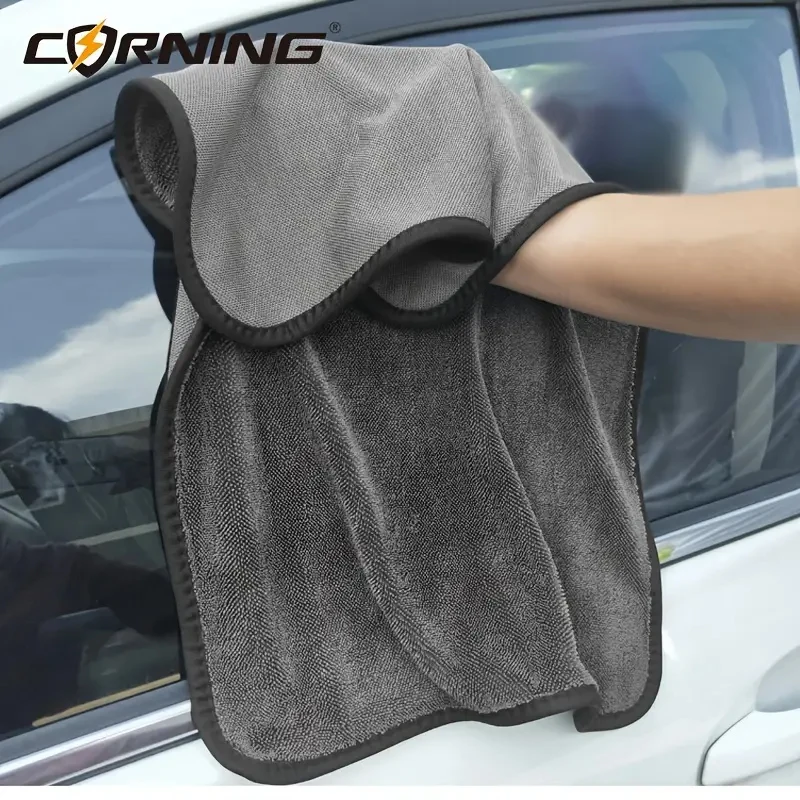 Super Absorbent Microfiber Car Drying Towel Double-Sided Household Multifunctional Cleaning Cloth Car Accessories