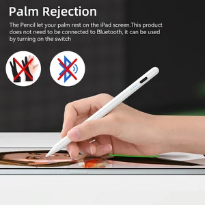 Bút bút từ khi từ chối lòng bàn tay cho Apple Pencil, Hiển thị điện, Phụ kiện iPad, iPad 2022, 2021, 2020, 2019, 2018, Pro 11, 12.9, Air Mini Bán hàng chính của Apple iPad đã sử dụng - №6