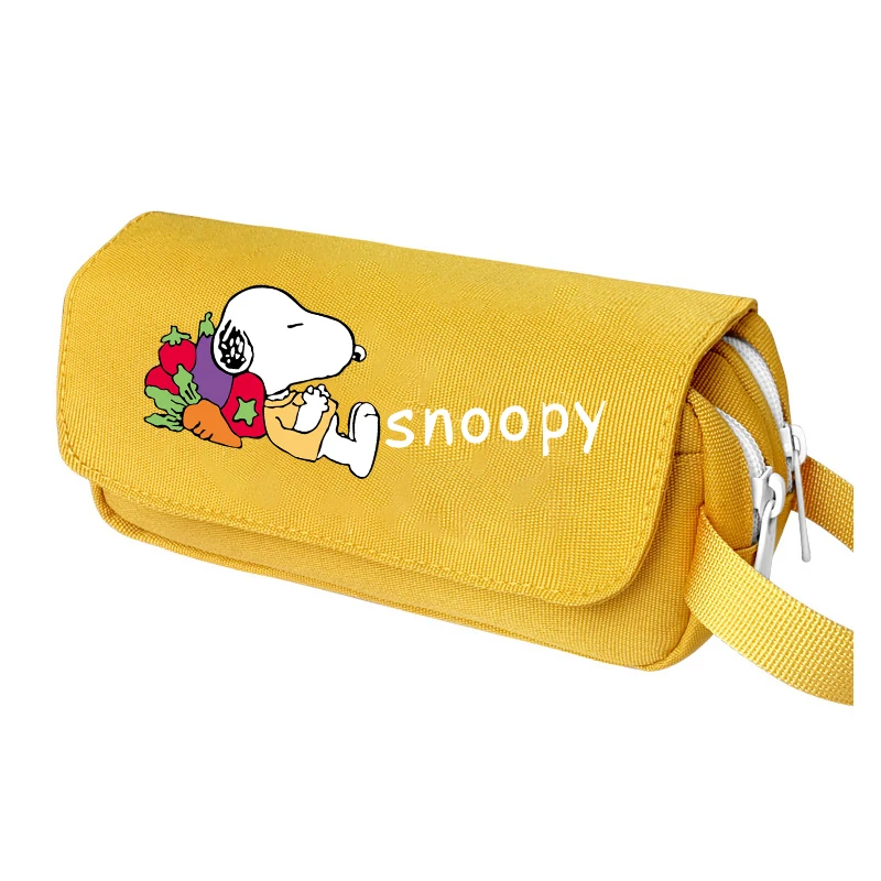 Snoopys Pencil Case Cartoon Dog Student Stationery Box Large Capacity Boy Girls Pen Pouch Cute School Supplies Birthday Gift