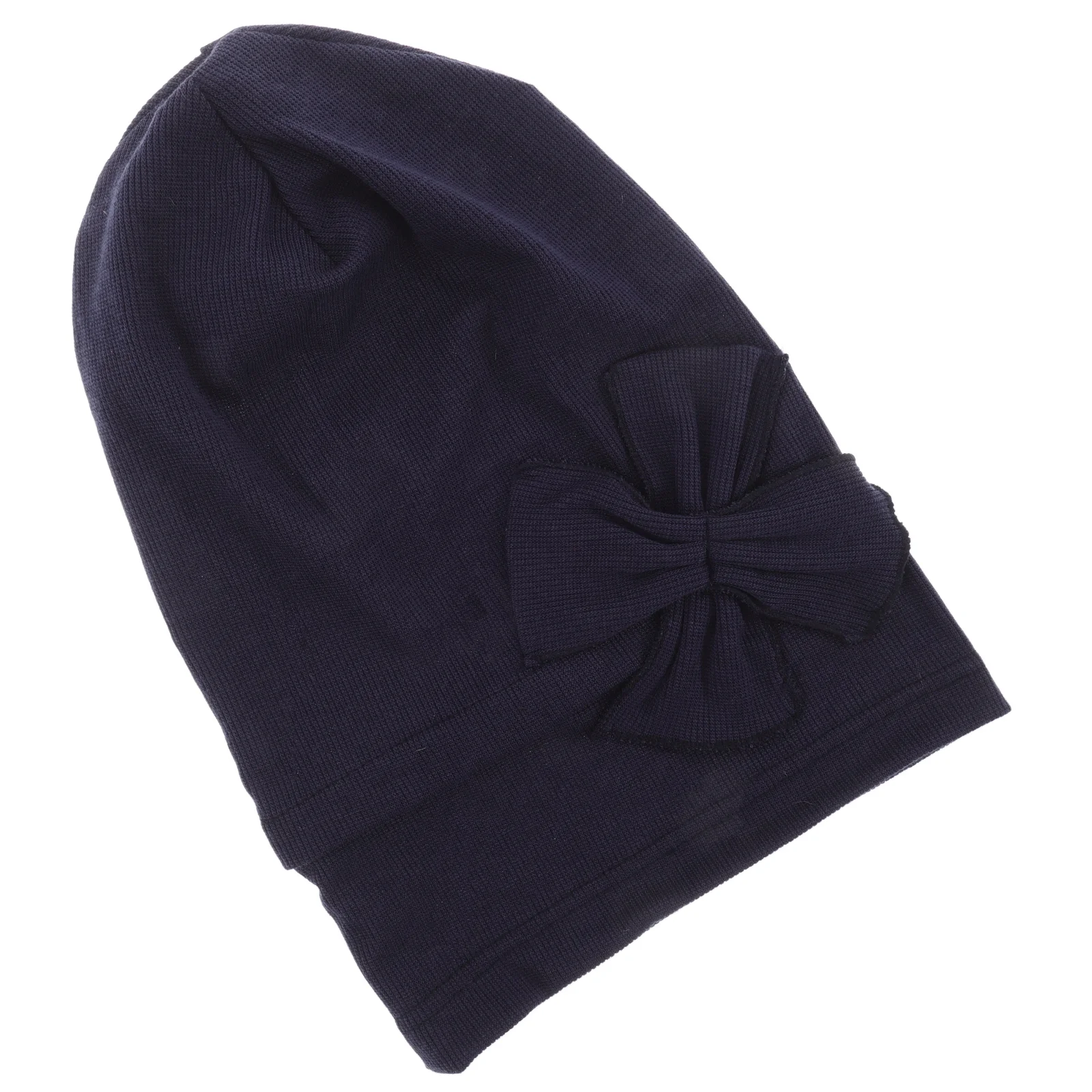 

Stripe Bowknot Women Hats Fashionable Polyester Headwraps Chemotherapy Cap Hijab B Scarves Comfortable Lightweight