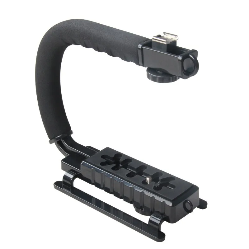 Flash Bracket DV Portable Bracket U-shaped Frame, Camera Stabilizer U-shaped Hand Lift Low Video Bracket