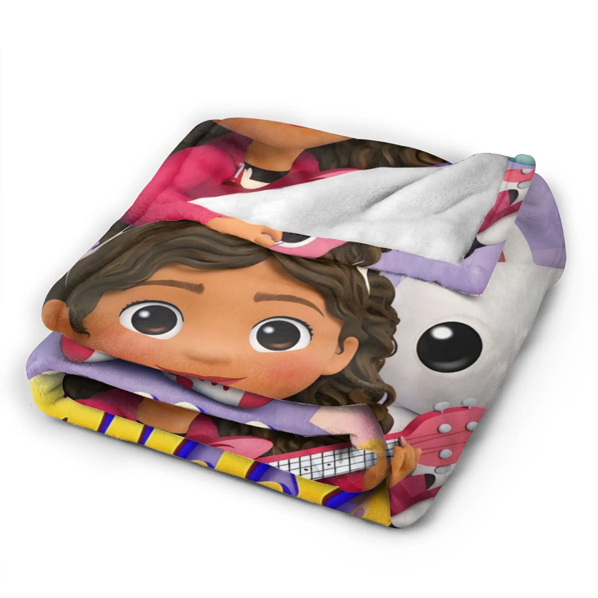 Gabbysed dollhouses Blanket  Warm Soft Street Trend Plush Throw Blanket For Boy Girl Bedroom Flannel Bedspread Bed Cover