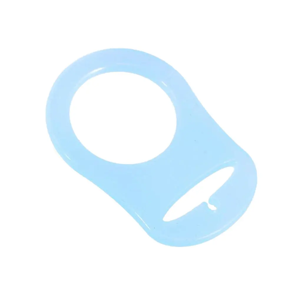

10Pcs Silicone Baby Pacifier Clips Holders Rings for Button Style Pacifiers Soft Food Grade Safe