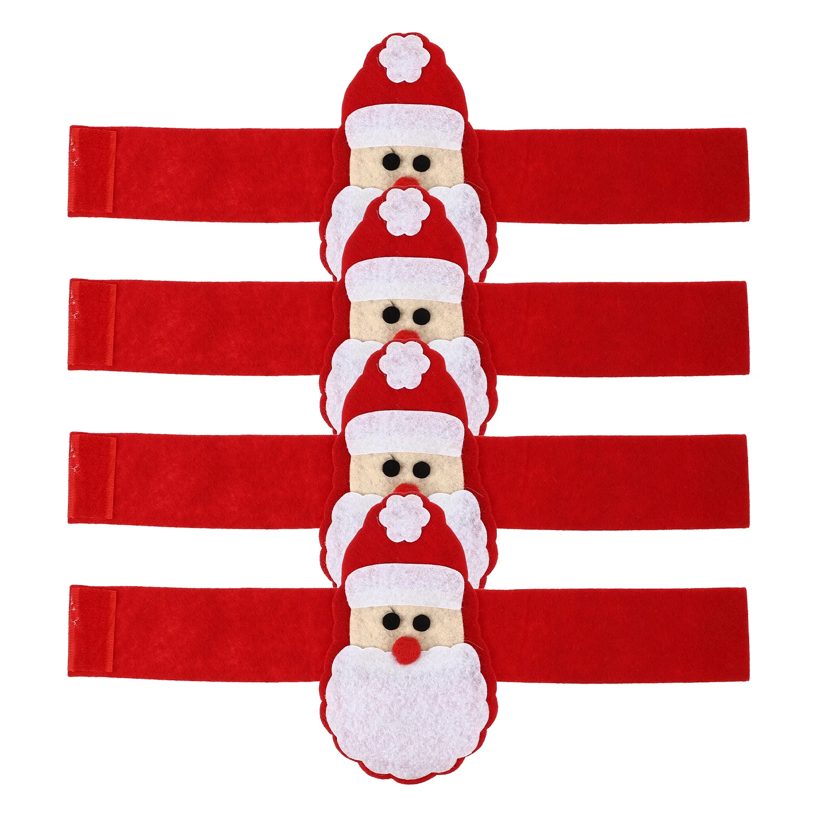 

4Pcs Decorative Napkin Rings Christmas Themed Santa Claus Design for Banquets and Family Gatherings Decorative Napkin Ring