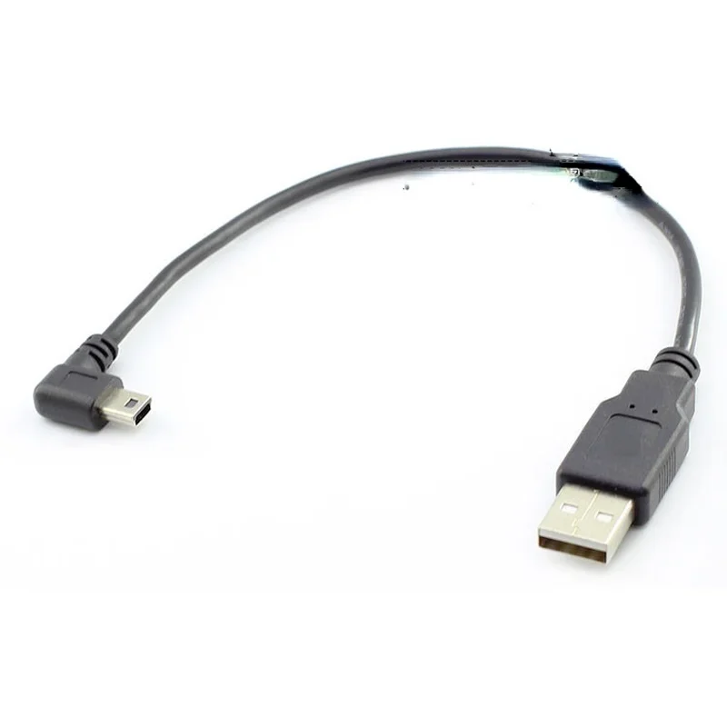 Mini Mini Usb Data Cable Elbow 90 Degree Right Angle Elbow T-port Data Cable Mini 5pin Wire Copper