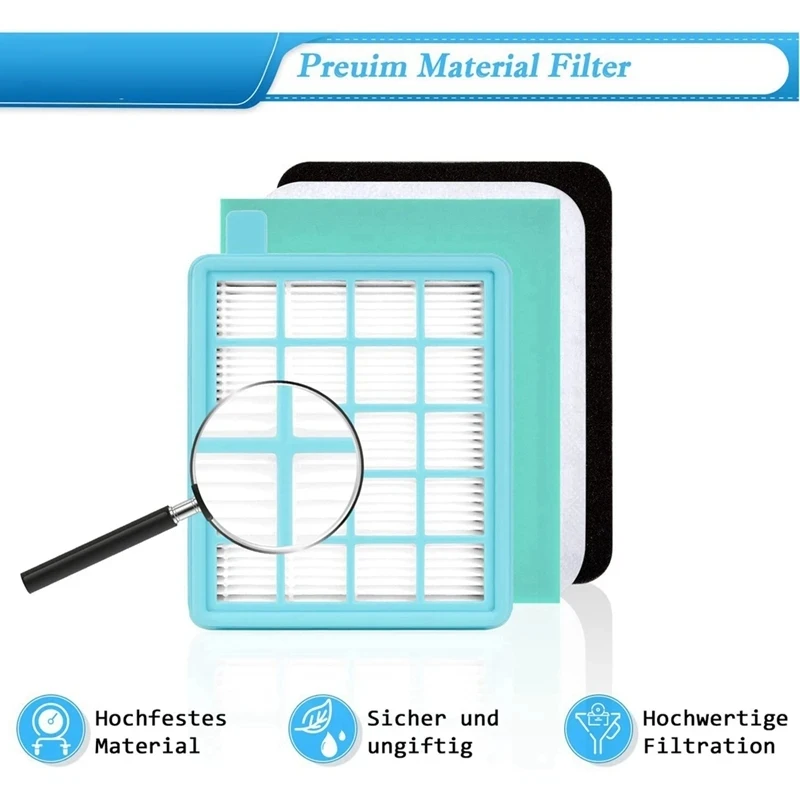 FC8058/01 Filter Replacement Filter Set For FC8630, Powerpro Compact And Active Vacuum Cleaner Replacement Set