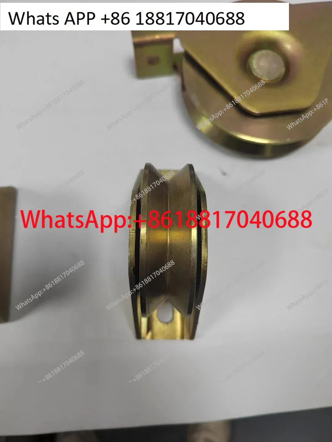

Translation door clamp wheel guide track hanger wheel positioning by wheel