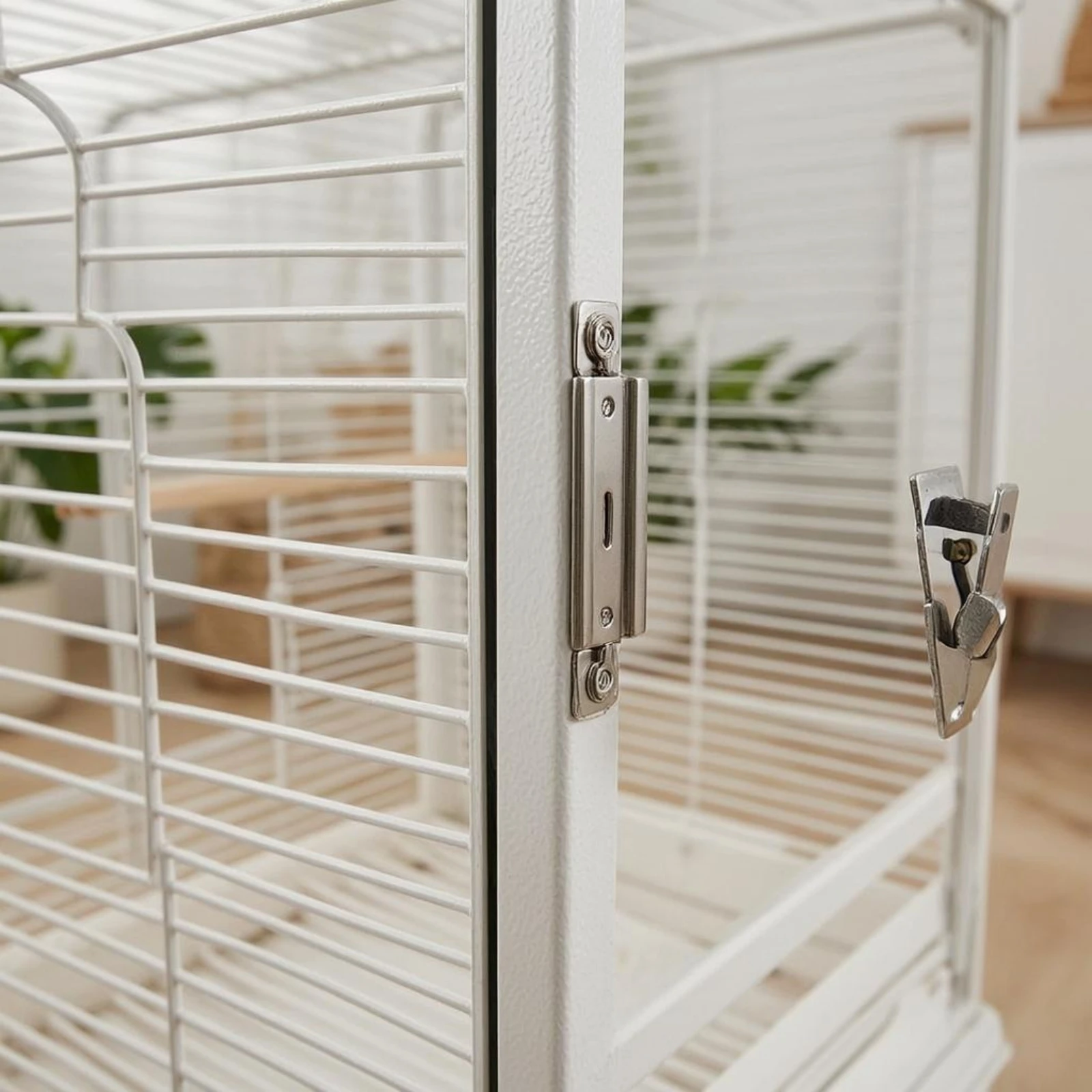 

Glass Bird Enclosure Pull-out Tray Arched-Top Bird Enclosure Pet Enclosure Clear View Tall