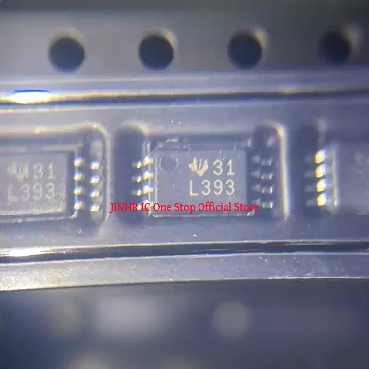 New, 20PCS LM393 LM393PWR, Marking L393, TSSOP-8,  Dual-path differential comparator IC