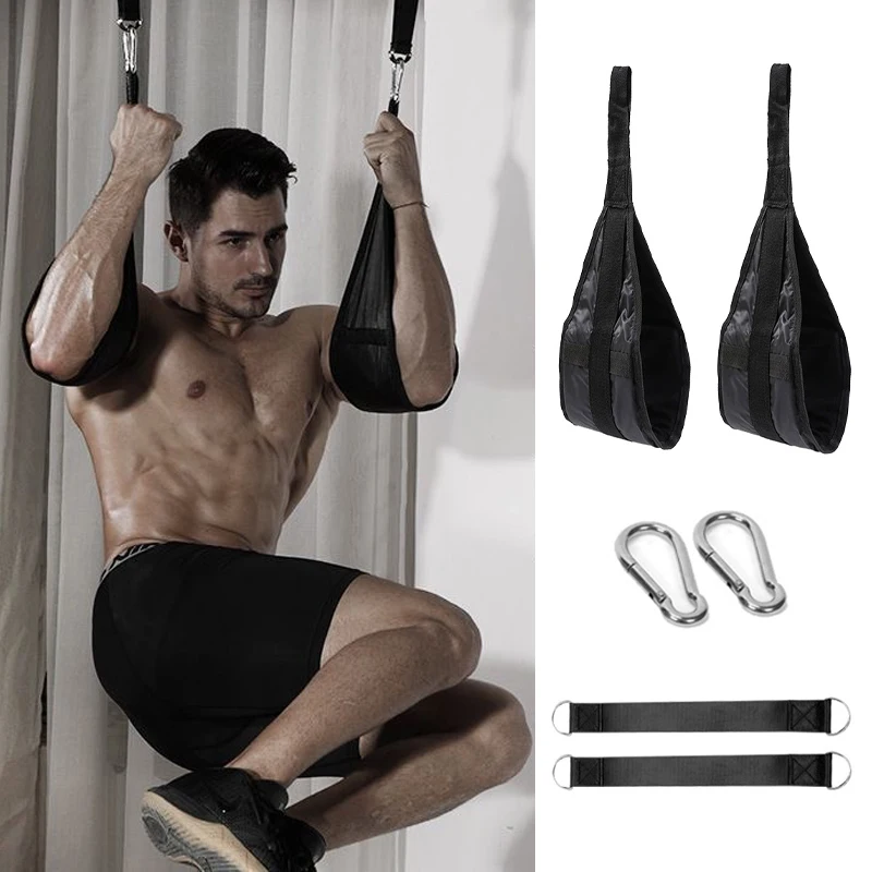 Hanging Ab Straps for Pull Up Bar Abdominal Core Training Sling with Arm Support Leg Raise & Side Ab Workout Fitness Equipment