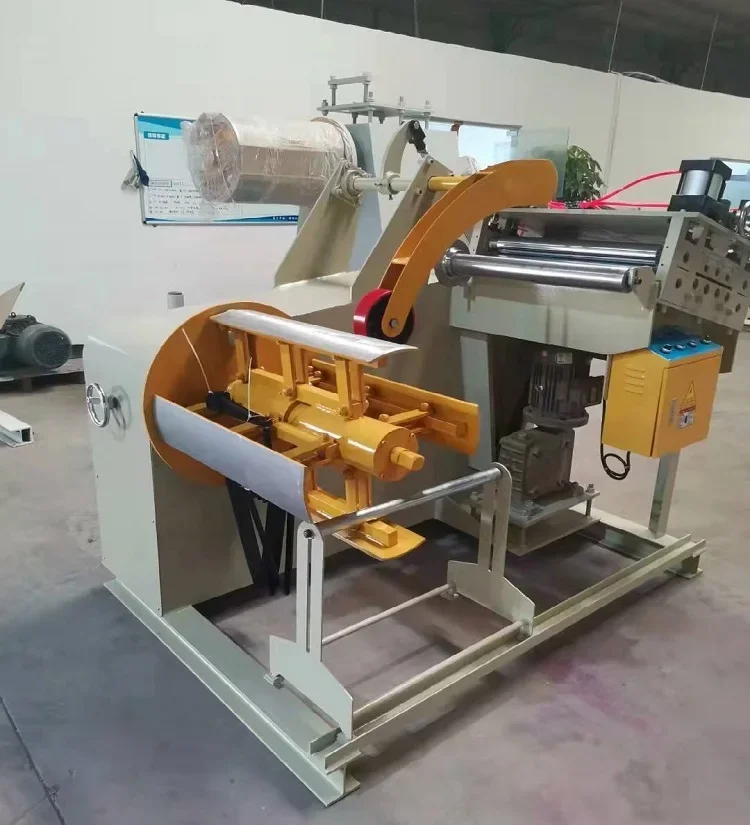 Decoiling and straightening machine uncoiler straightener 2 in 1 Sheet Metal Decoiler Straightener Machine Uncoiler Machine