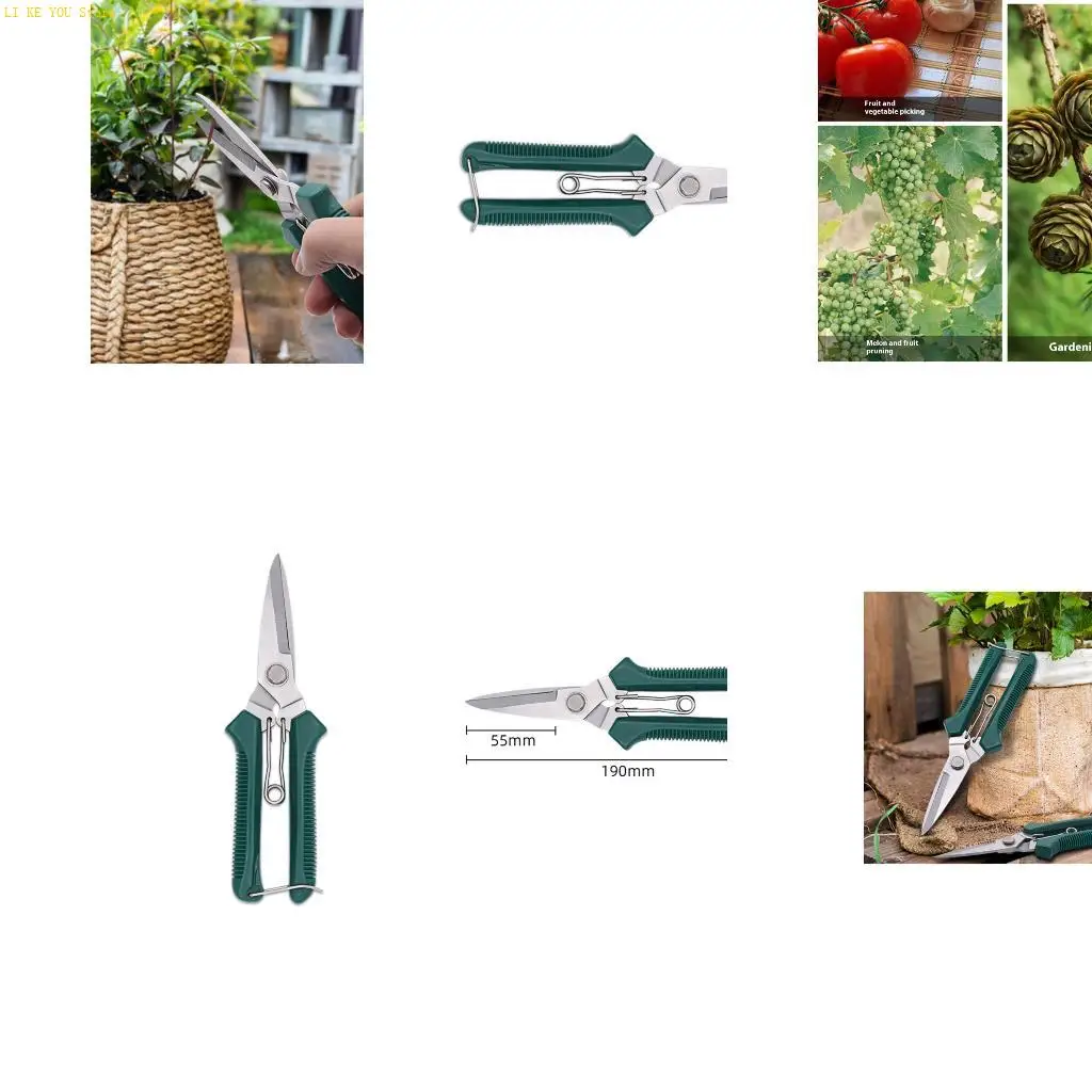 W3JE SHIGHT DATH GARDER SHEARS مقص مقص مع قفل السلامة تصميم خفيف الوزن لقطع الفروع الفعالة والاستخدام في الهواء الطلق
