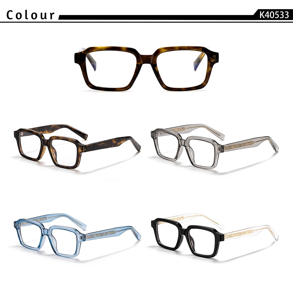 CATERSIDE Modische Herren-Brillengestelle Markendesign Eckige Brillengestelle für Damen Anti-Blaulicht-Lesebrille Partygeschenk Eyewear – Detail 1