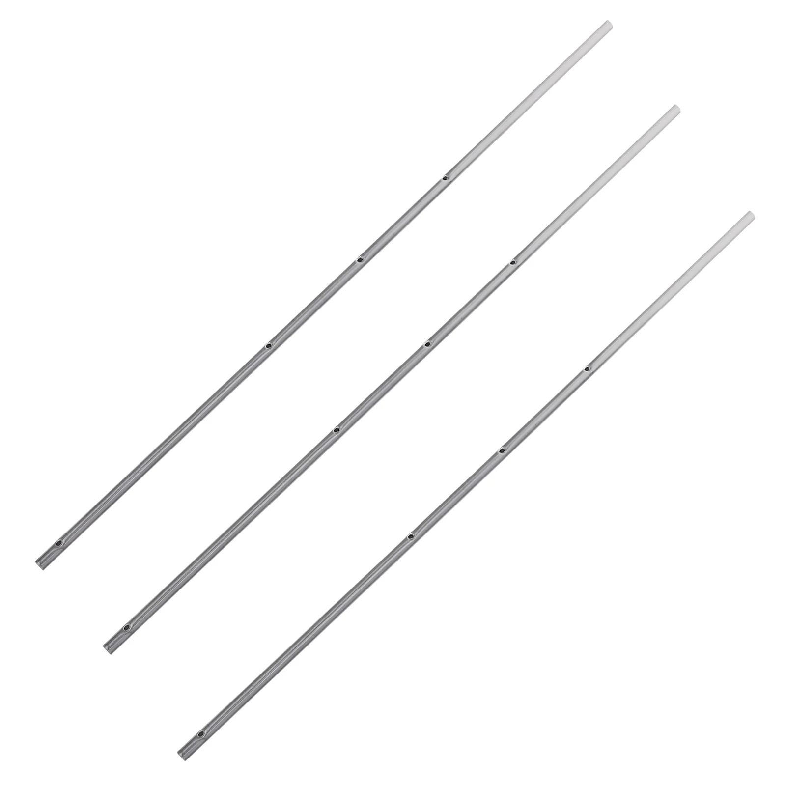 

3pcs Table Soccer Rod Foosball Machine Operation Pole Silver Color Metal Replacement Parts For Desk Soccer Accessories