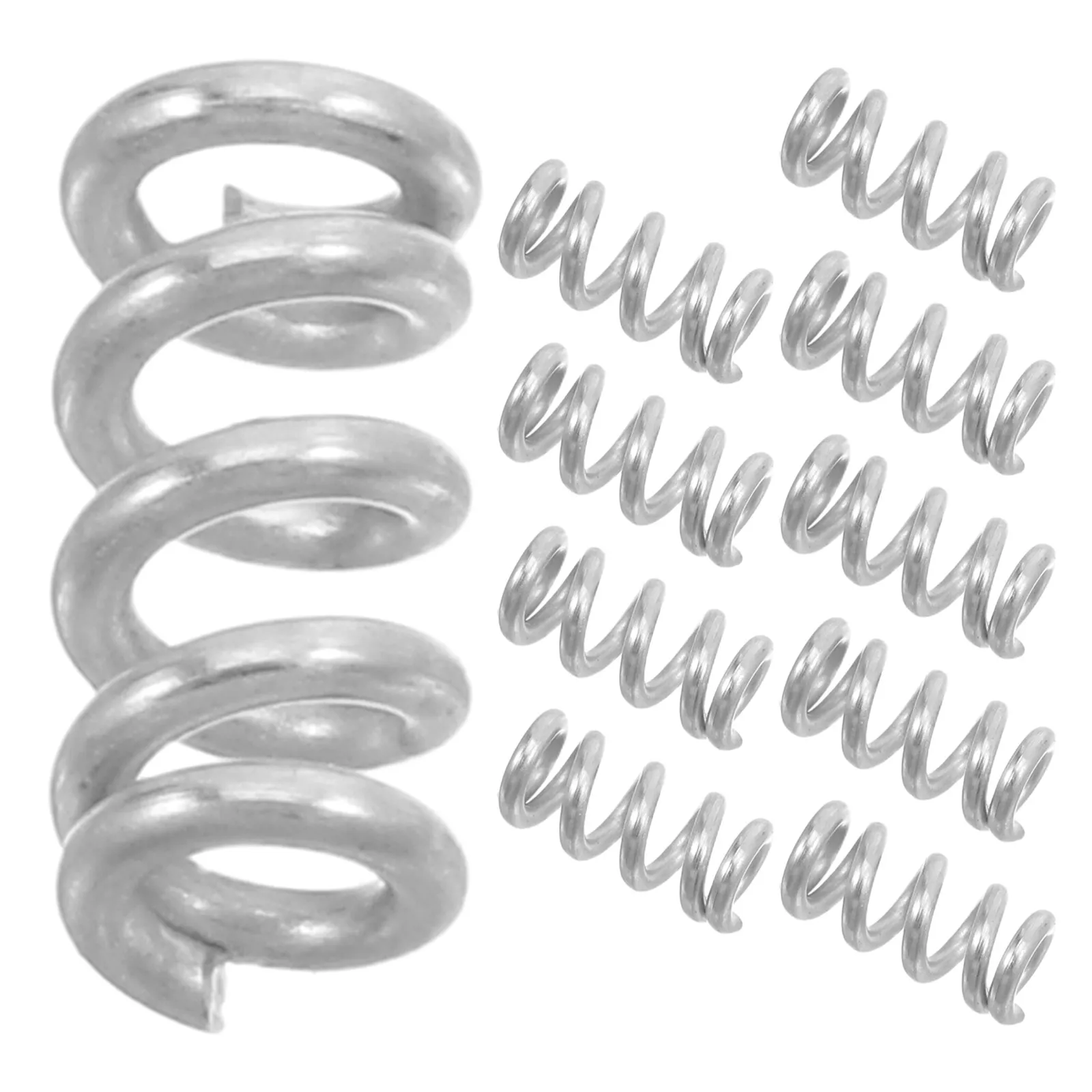 10Pcs Stainless Steel Mini Compression Springs Small Springs Replacement for Ballpoint Pen Mechanical Craft Projects