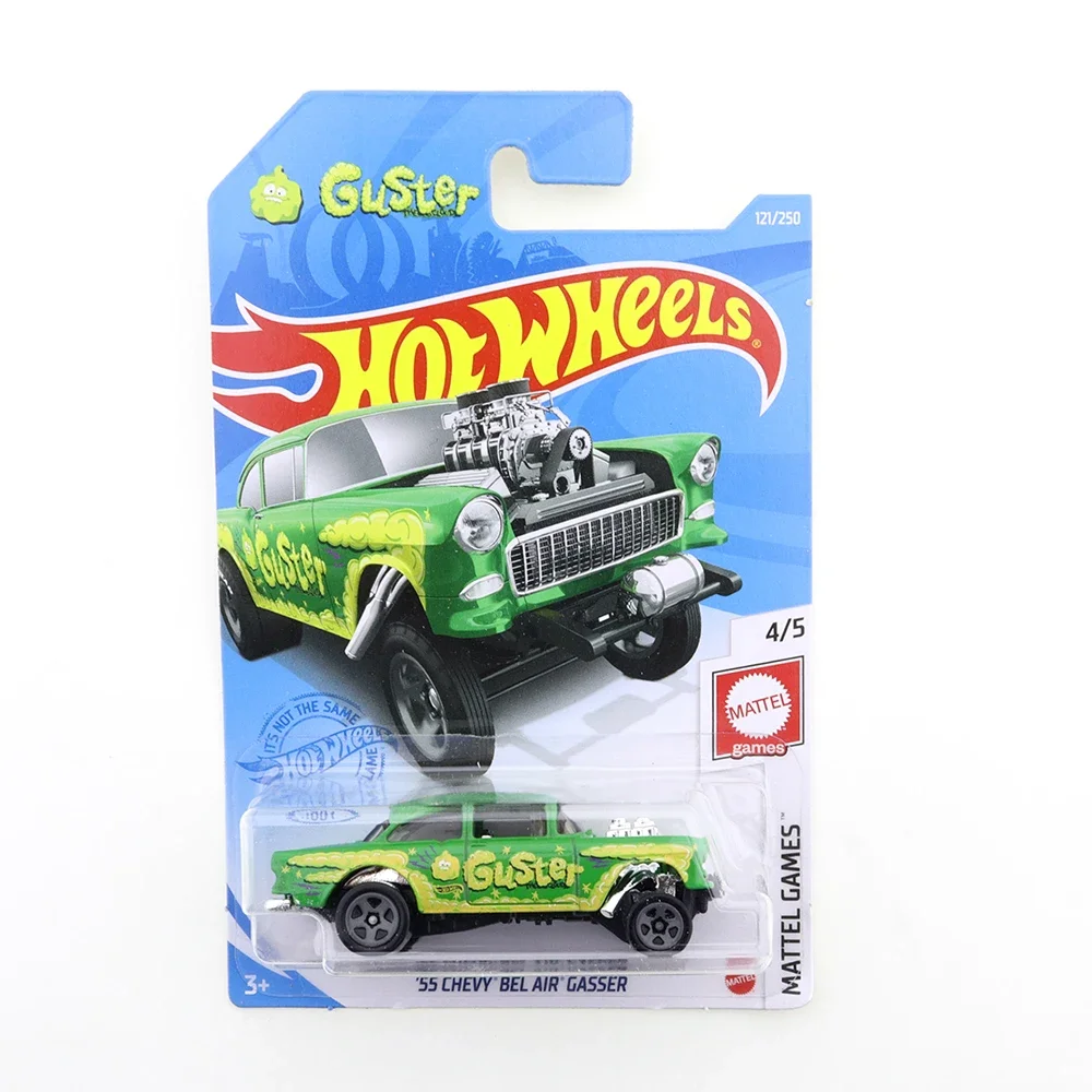 2023-110 2022-43 Original Hot Wheels Mini Alloy Coupe 55 CHEVY BEL AIR GASSER 1/64 Metal Diecast Model Car Kids Toys Gift