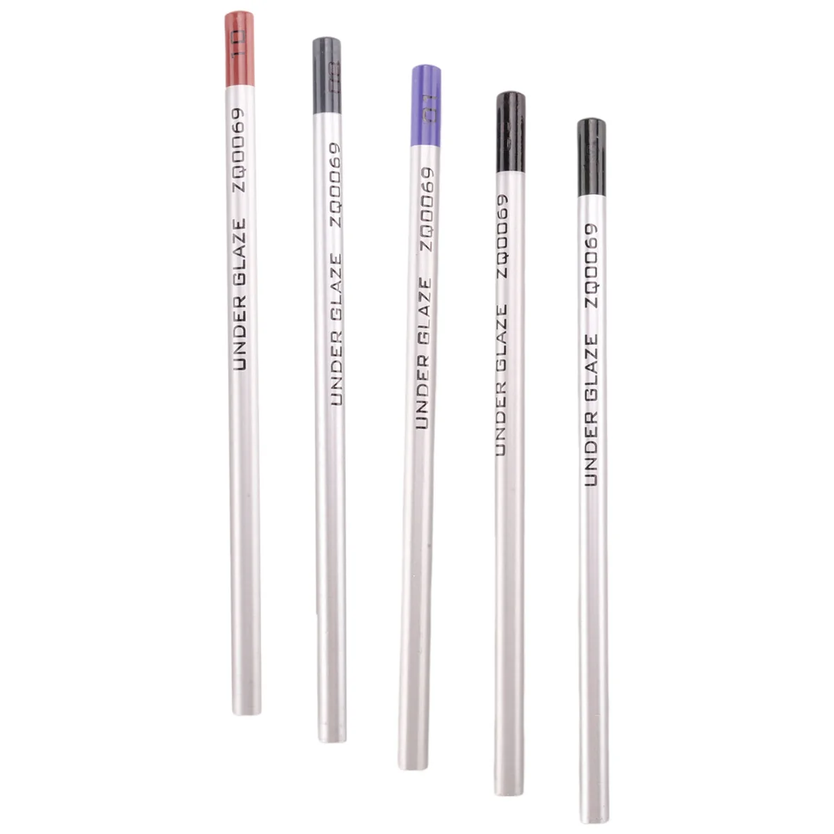 Gfc-5Pcs Lápices bajo vidriado para cerámica para decorar vidrio fundido y cerámica bajo esmaltada B
